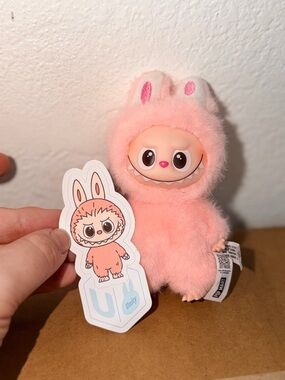 POP MART Labubu Pin For Love Letter U